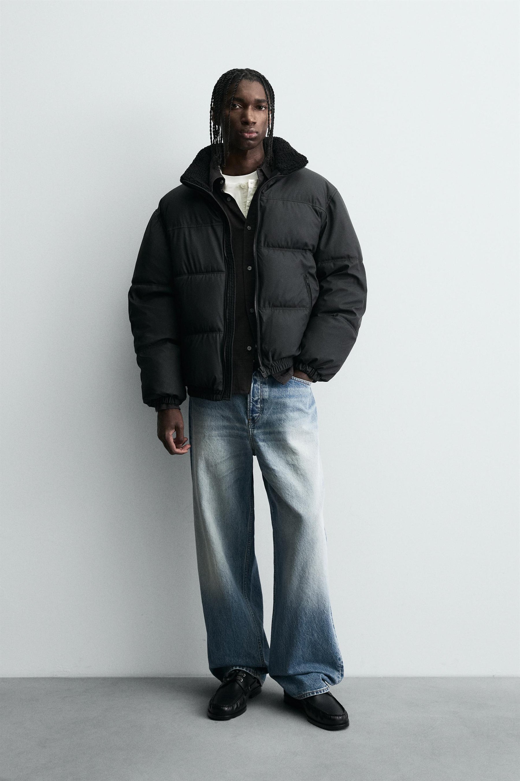 RUBBERISED PUFFER JACKET - Image 1