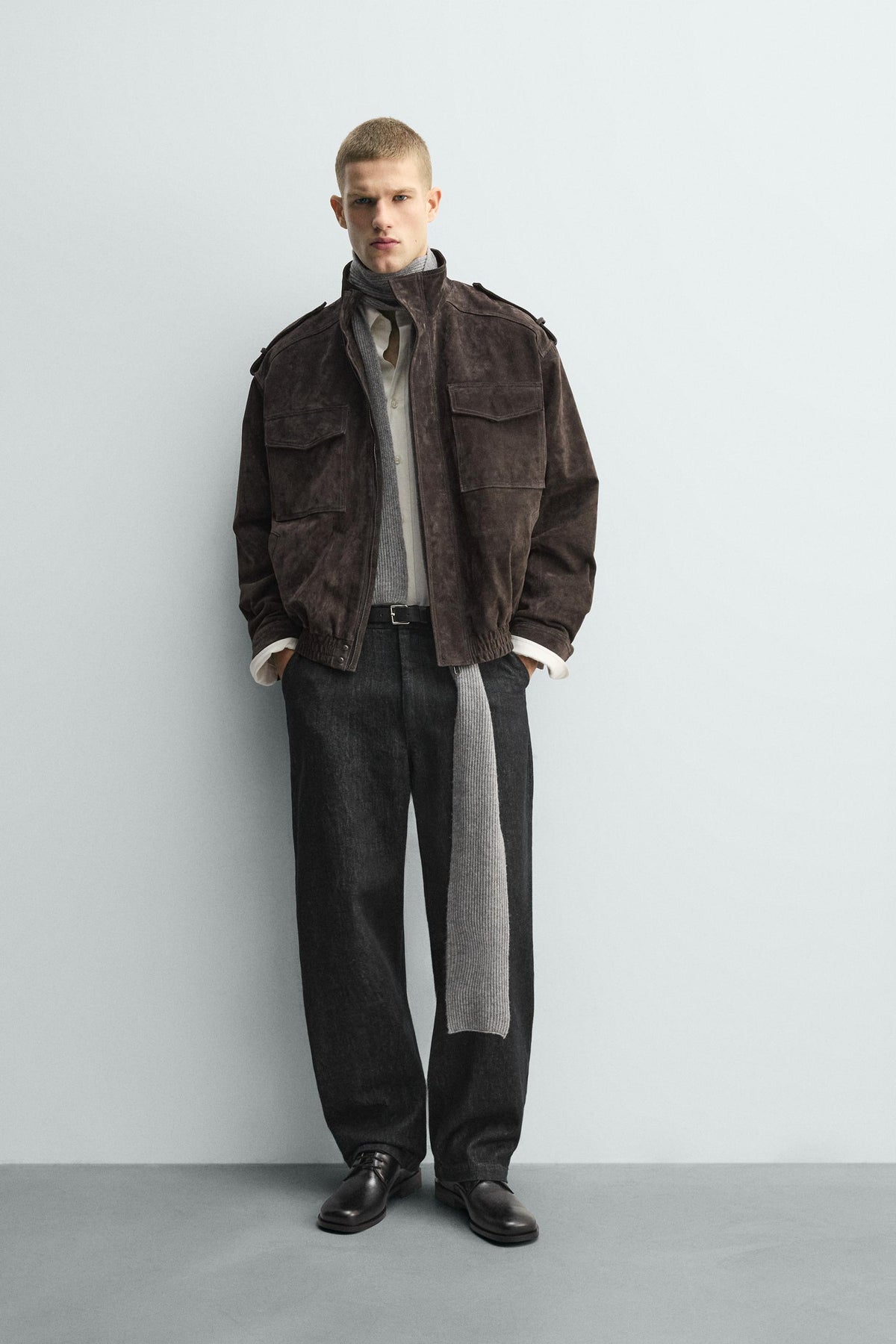 LEATHER SUEDE JACKET - Image 1