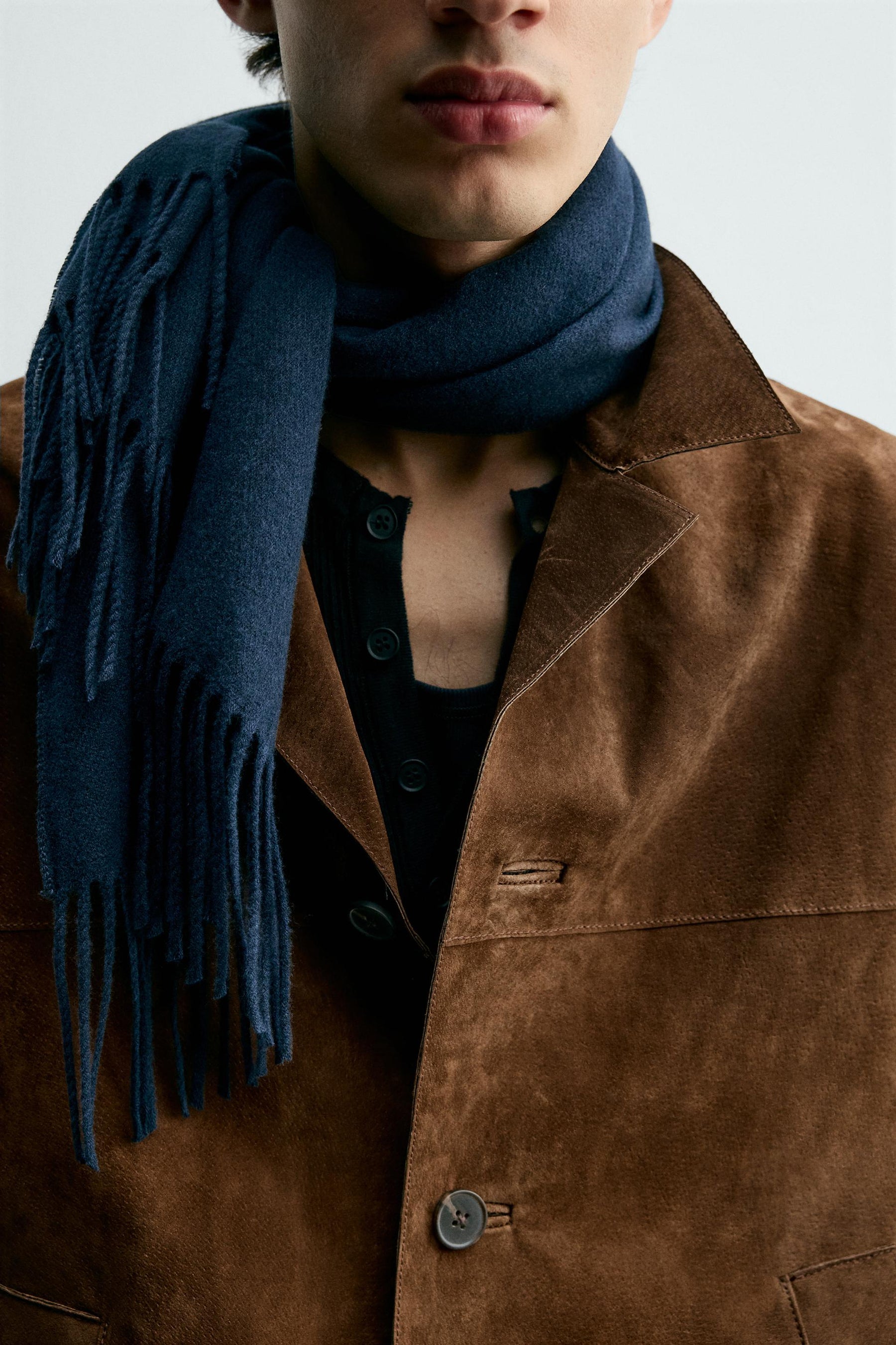 Wildleder-Overshirt-Jacke