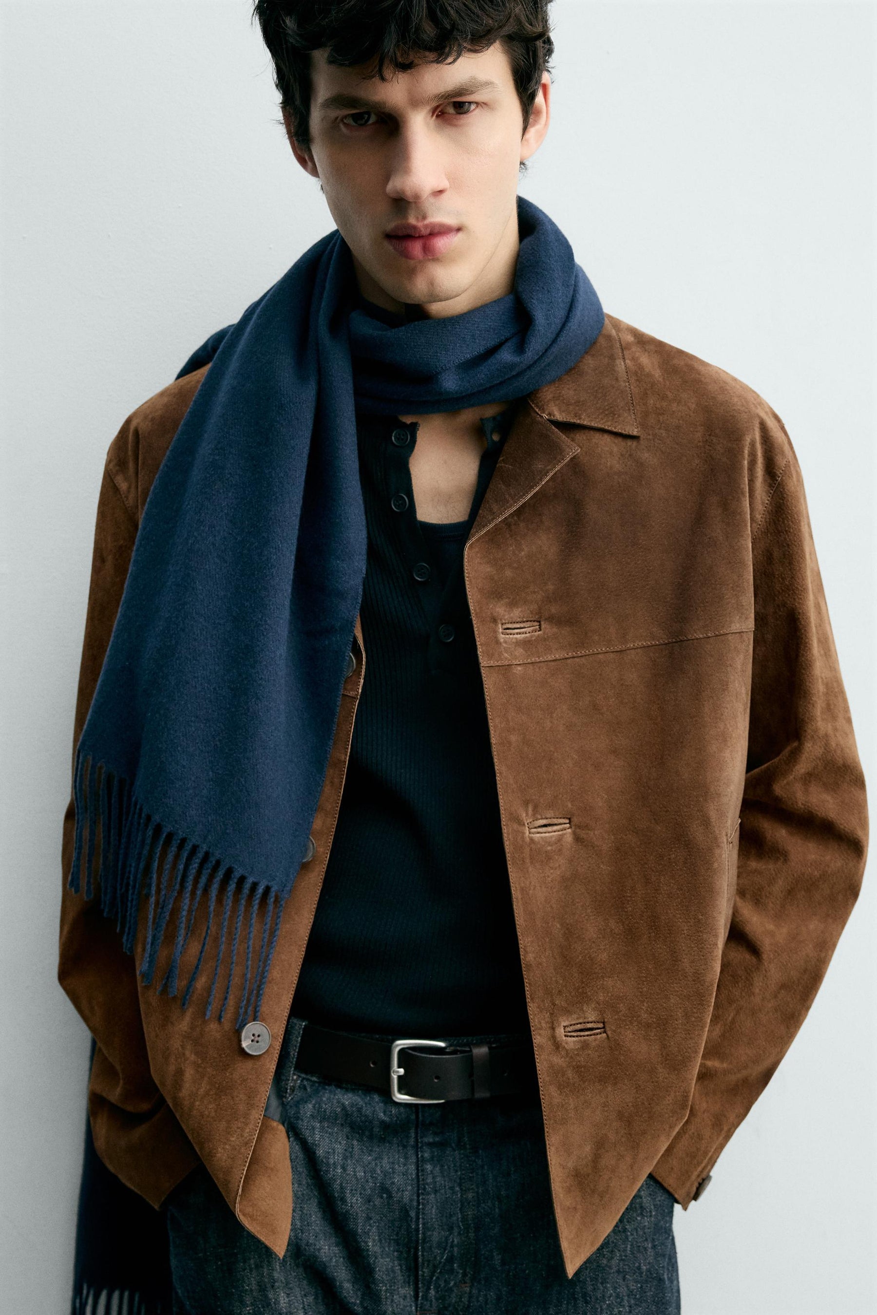 Wildleder-Overshirt-Jacke