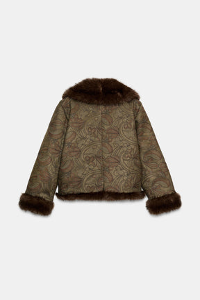 Bestickte, doppelseitige Jacke