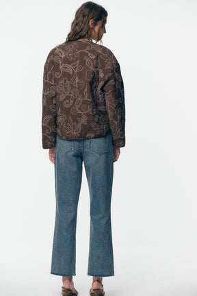 Bestickte Steppjacke