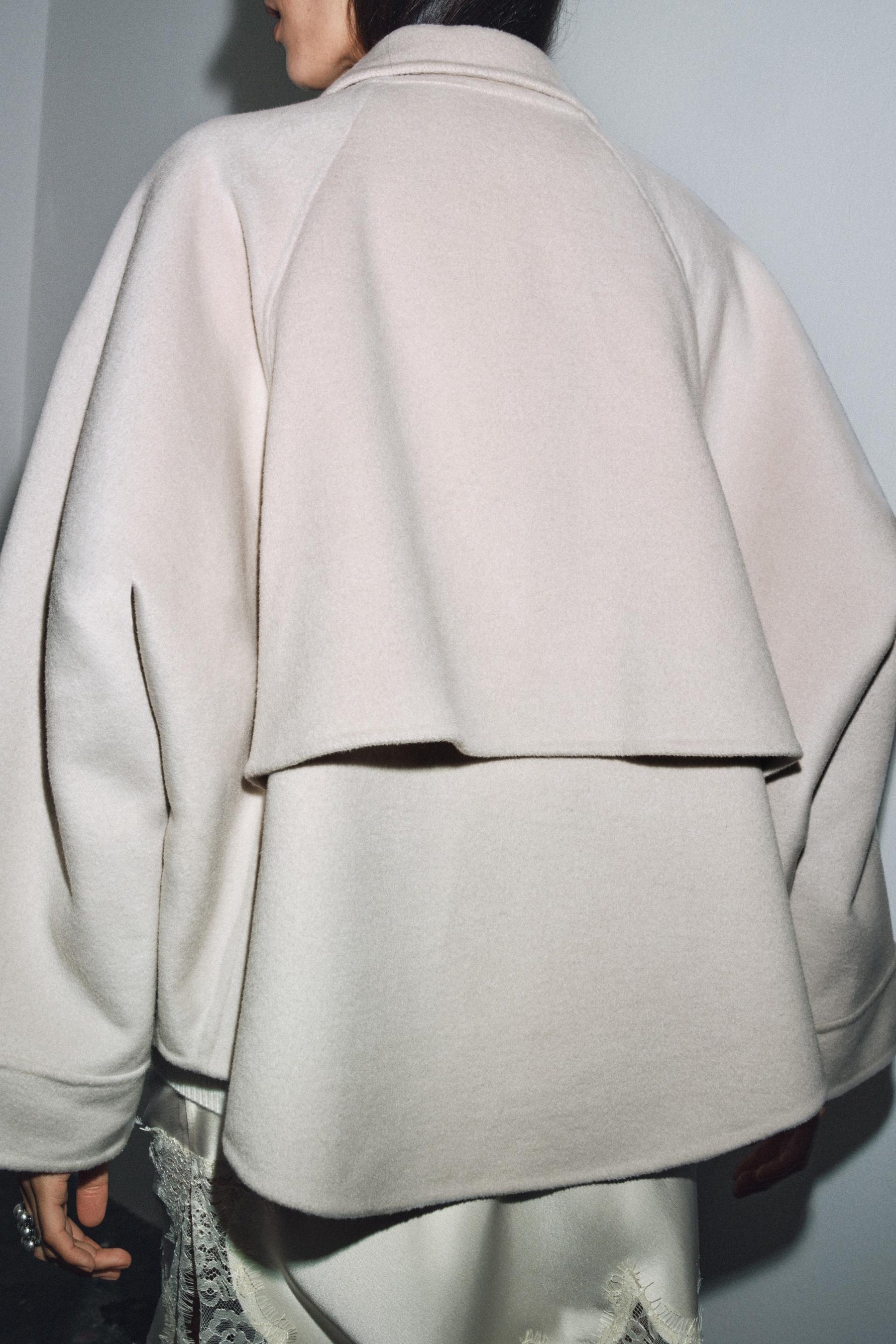 Wolljacke mit Reißverschluss