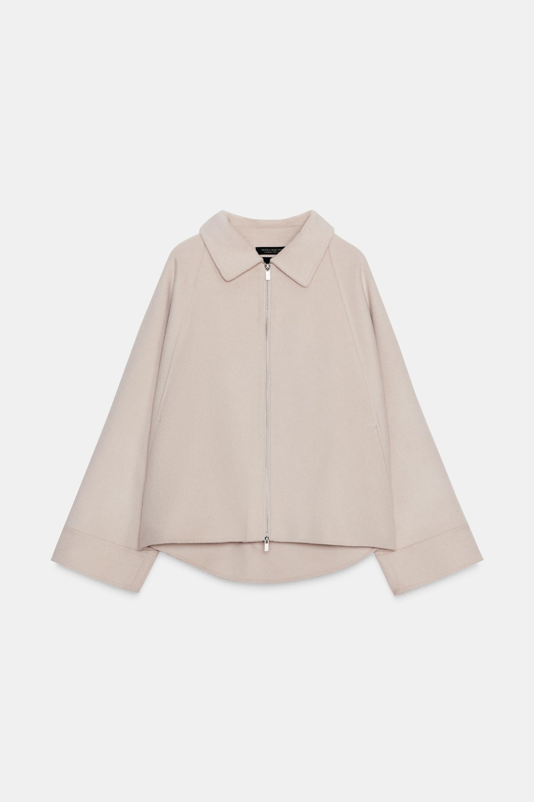 Wolljacke mit Reißverschluss