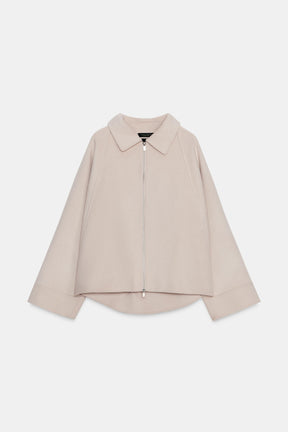 Wolljacke mit Reißverschluss