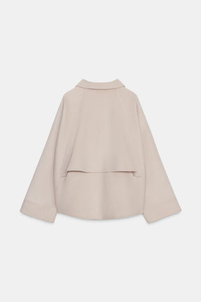 Wolljacke mit Reißverschluss