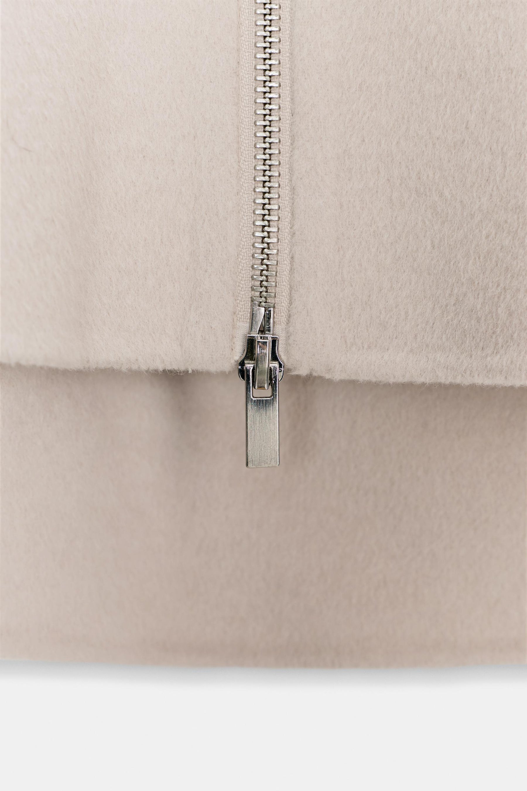 Wolljacke mit Reißverschluss