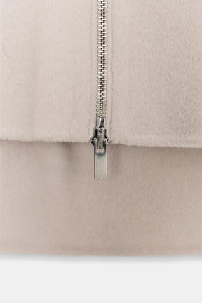 Wolljacke mit Reißverschluss