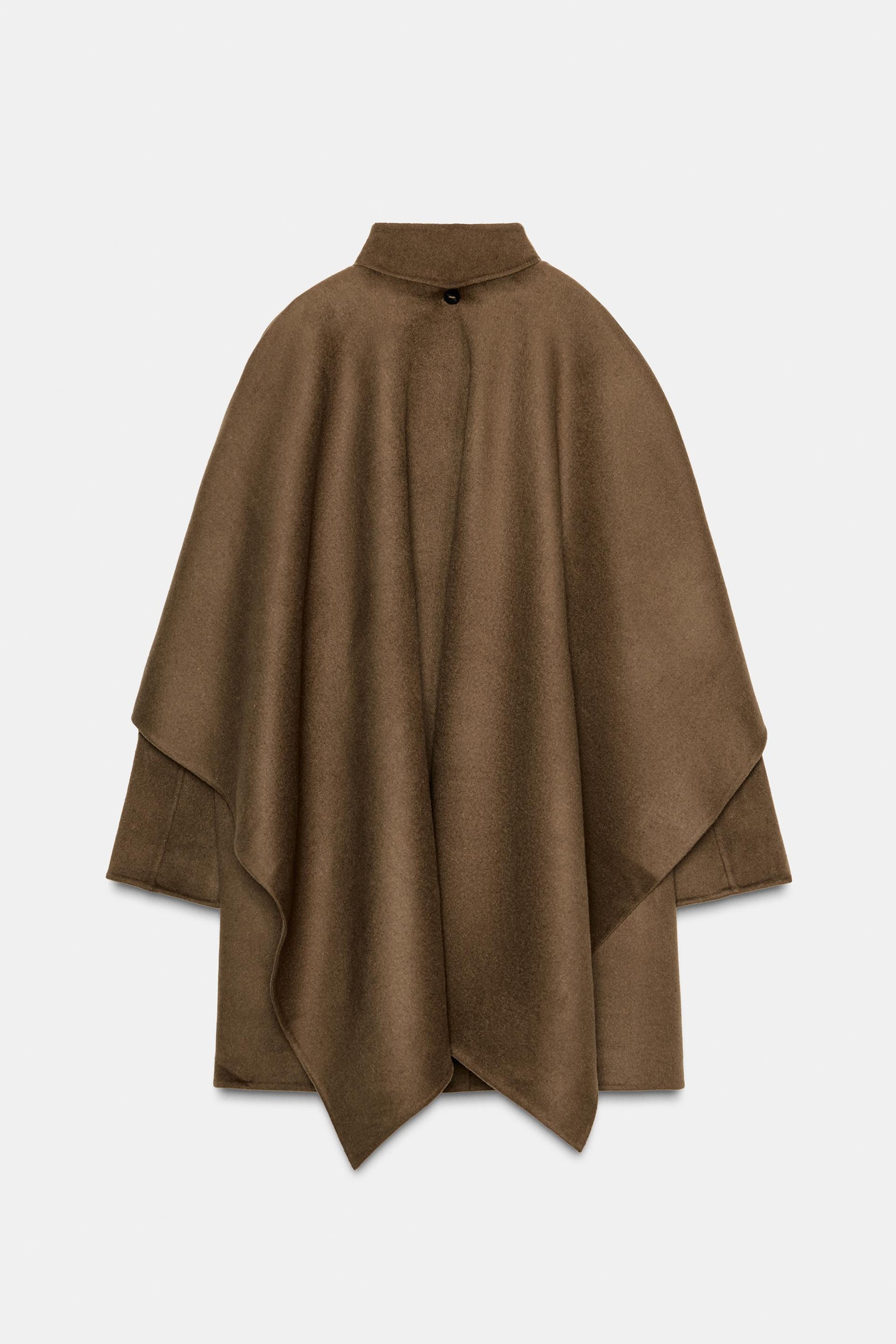 WOOL CAPE COAT ZW COLLECTION - Image 7