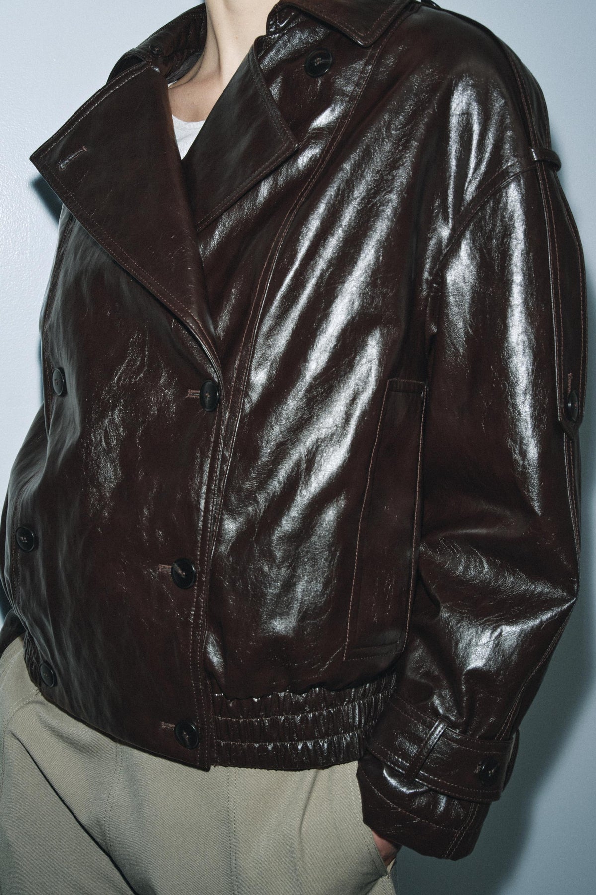 Jacke mit Kunstpelzkragen