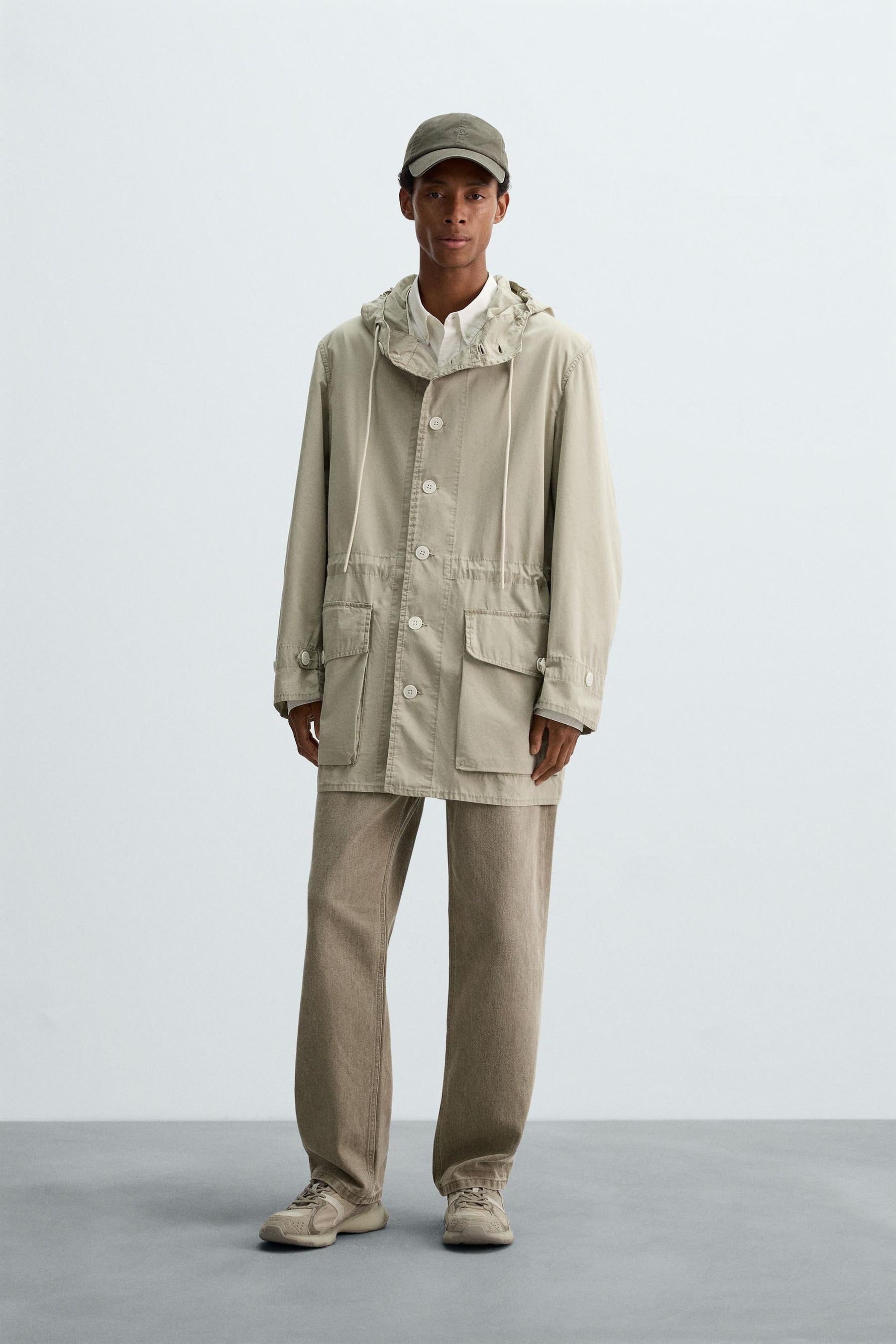 LIGHTWEIGHT SHORT COTTON PARKA - Image 1