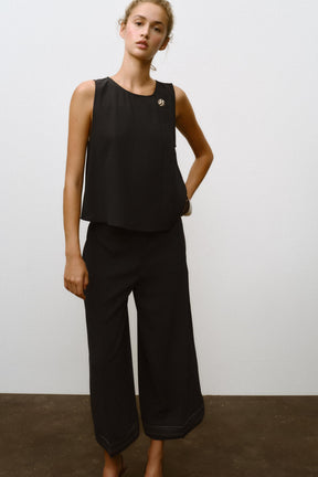 Plissierte Culotte-Hosen