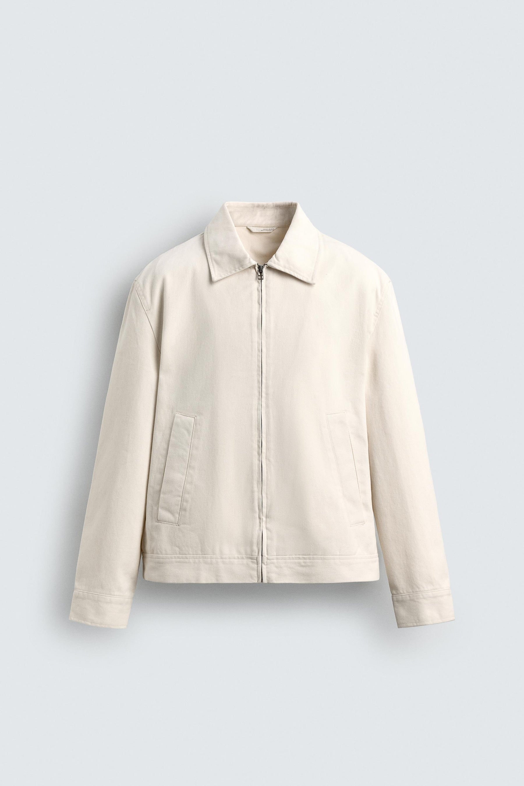 TEXTURED ZIP-UP OVERSHIRT - Image 6