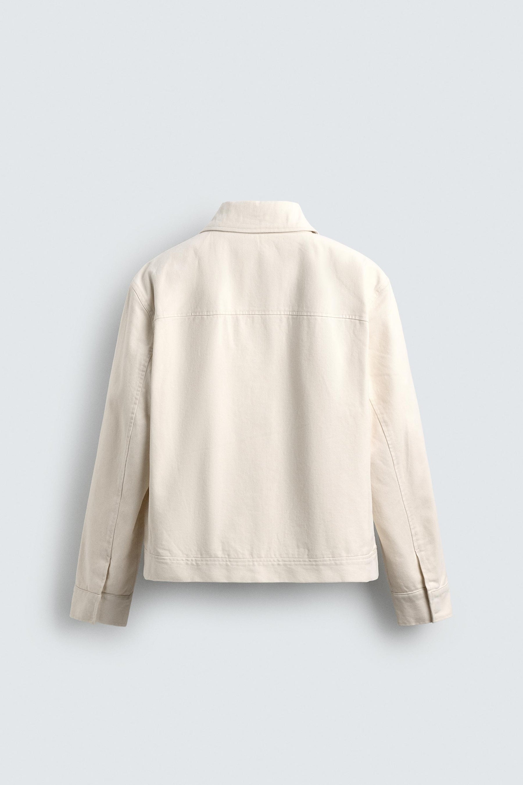 TEXTURED ZIP-UP OVERSHIRT - Image 7