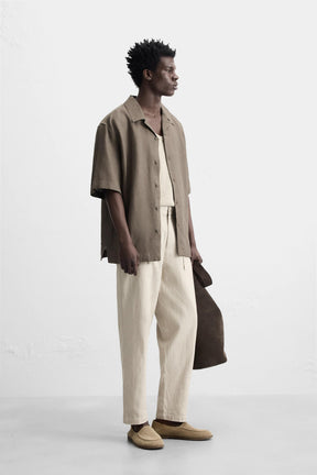 COTTON/LINEN TROUSERS - Image 4