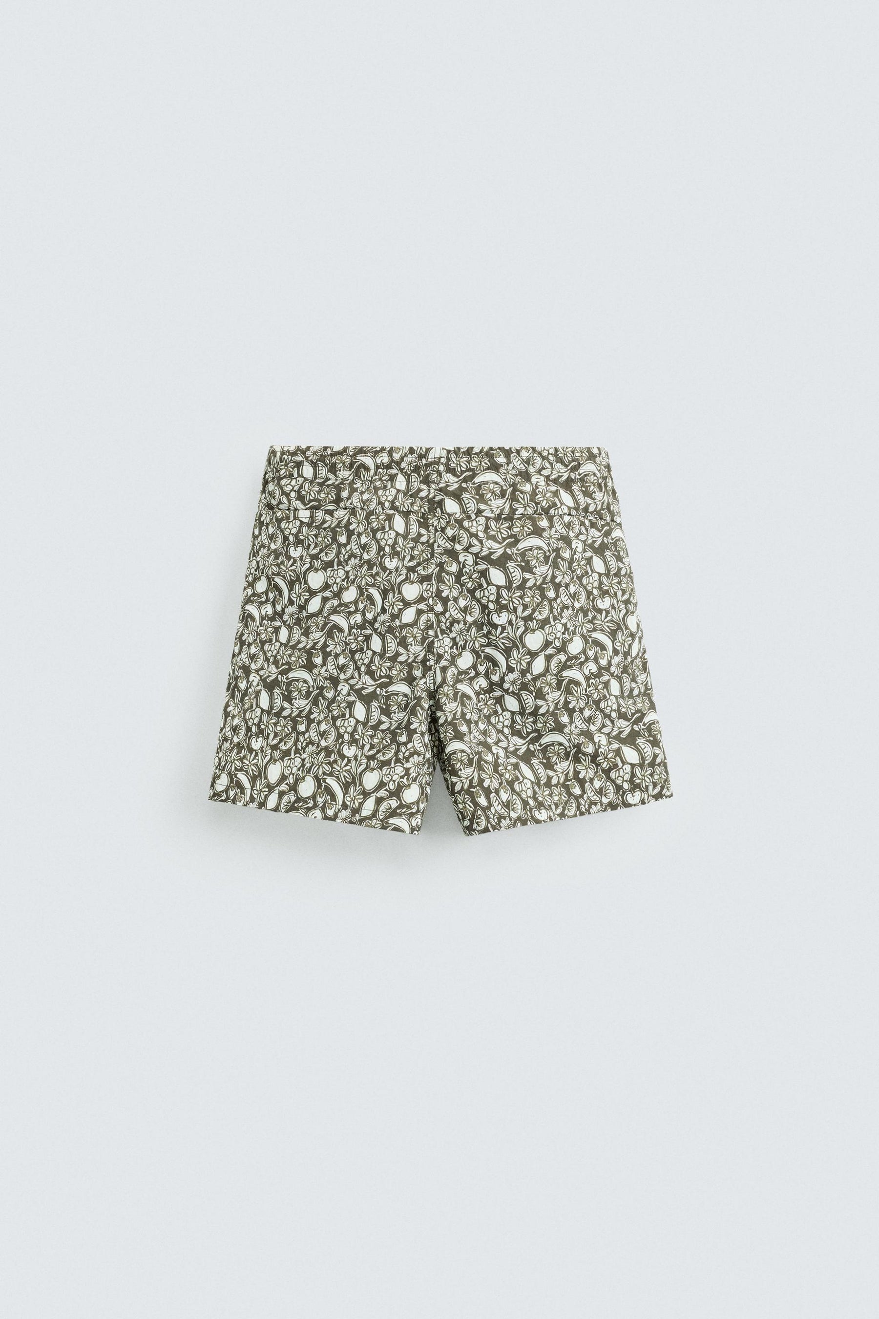 FRUIT PRINT MID-LENGTH SWIMMING TRUNKS - Image 2
