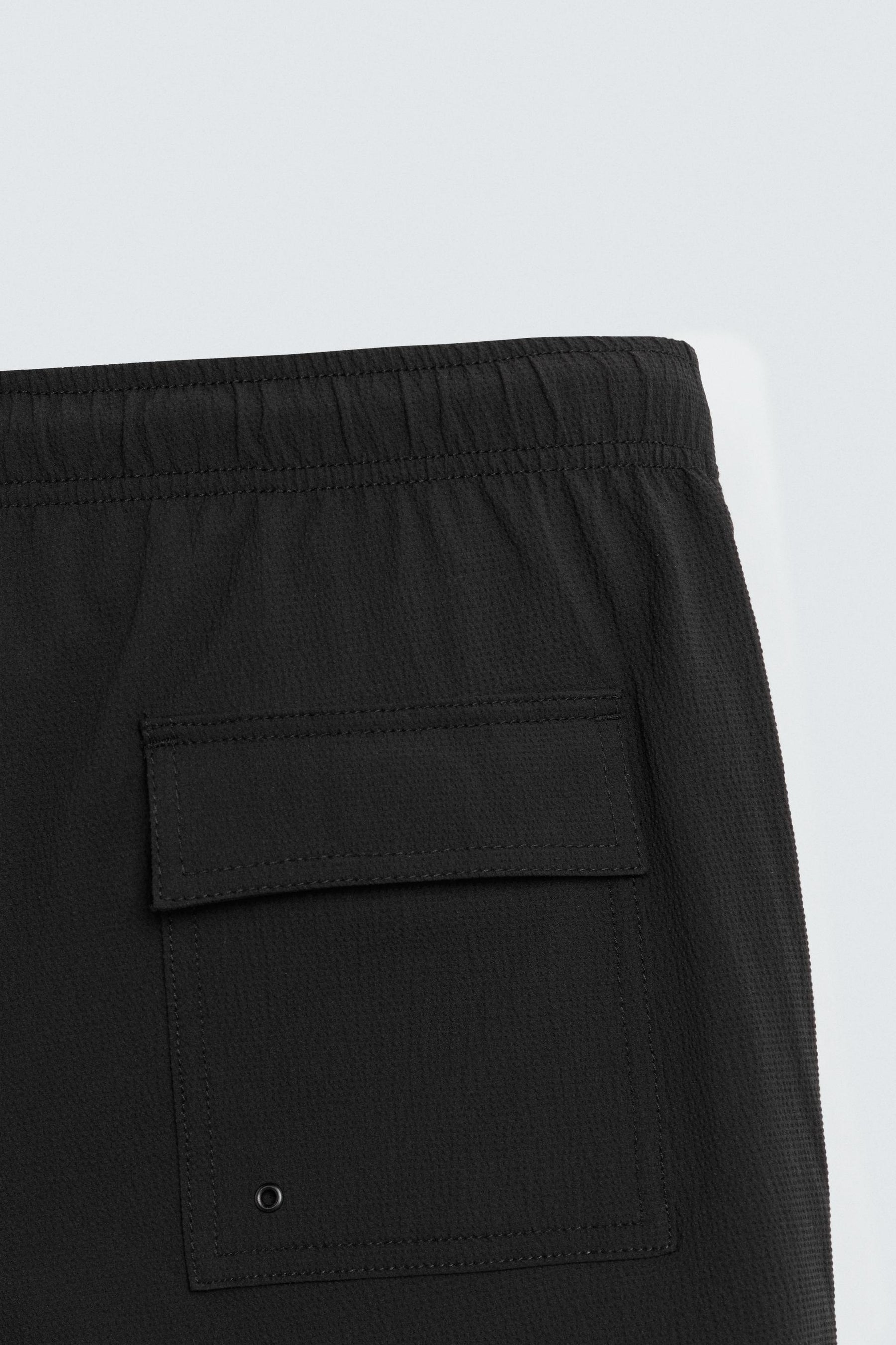STRUCTURED MID-LENGTH SWIMMING TRUNKS - Image 4