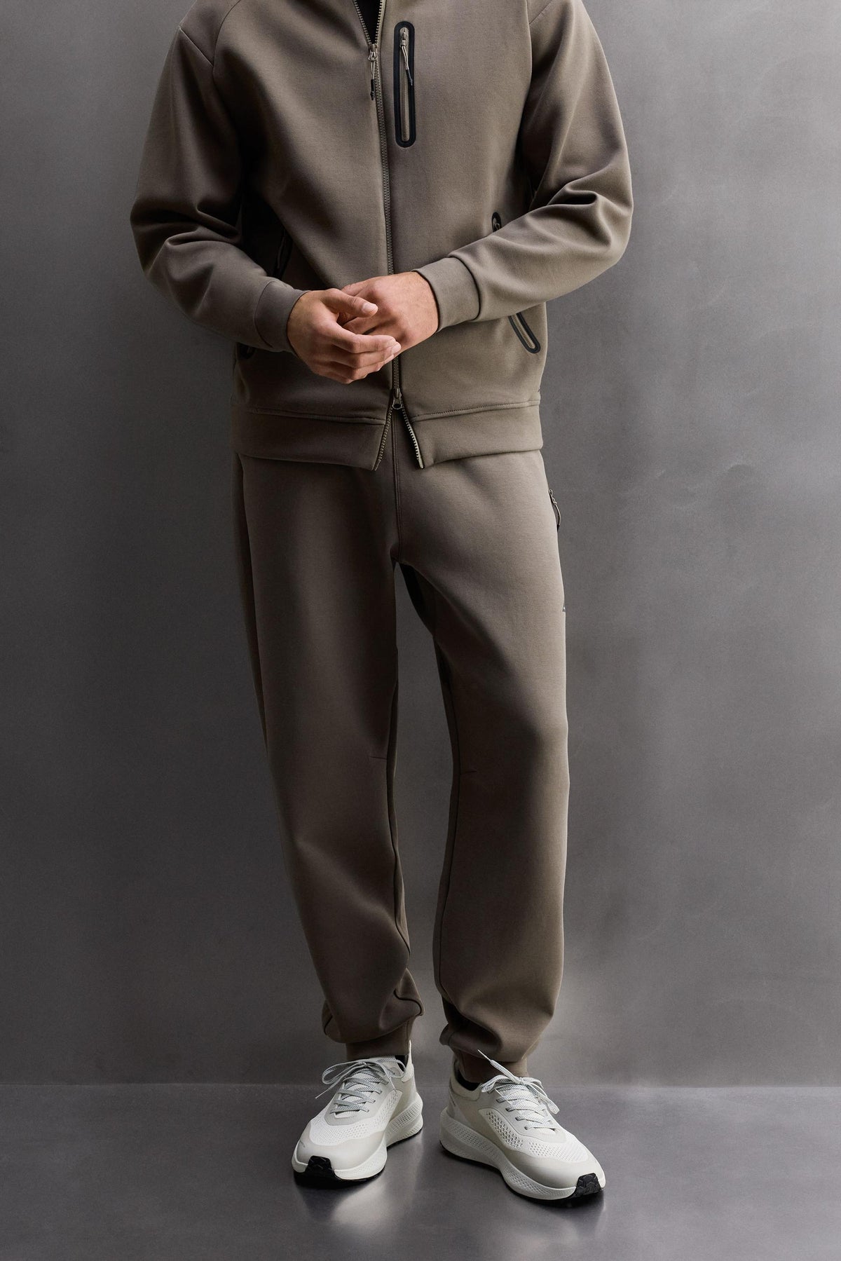 Funktionsjogginghose mit Reißverschluss