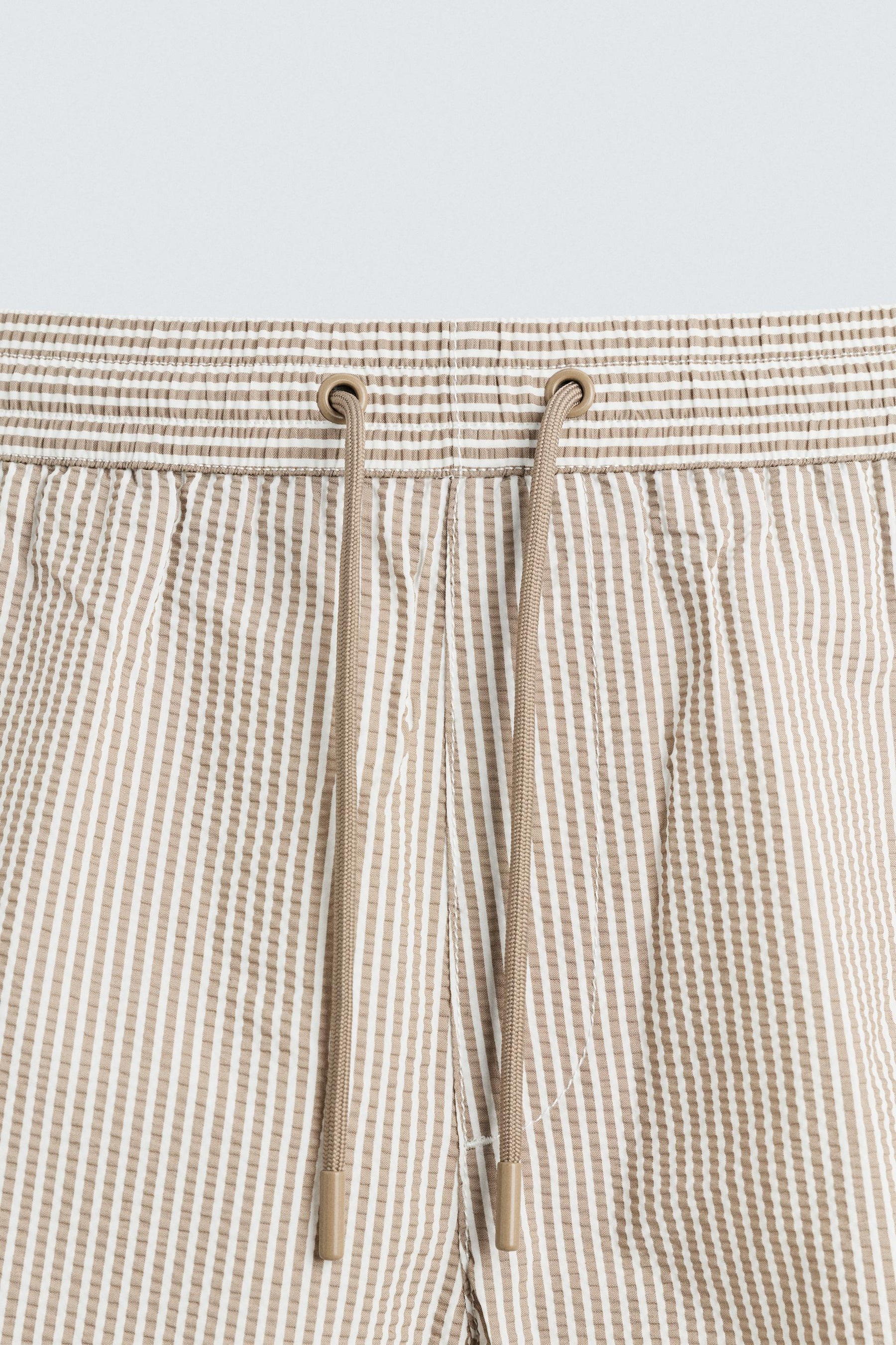 SEERSUCKER MID-LENGTH SWIMMING TRUNKS - Image 3
