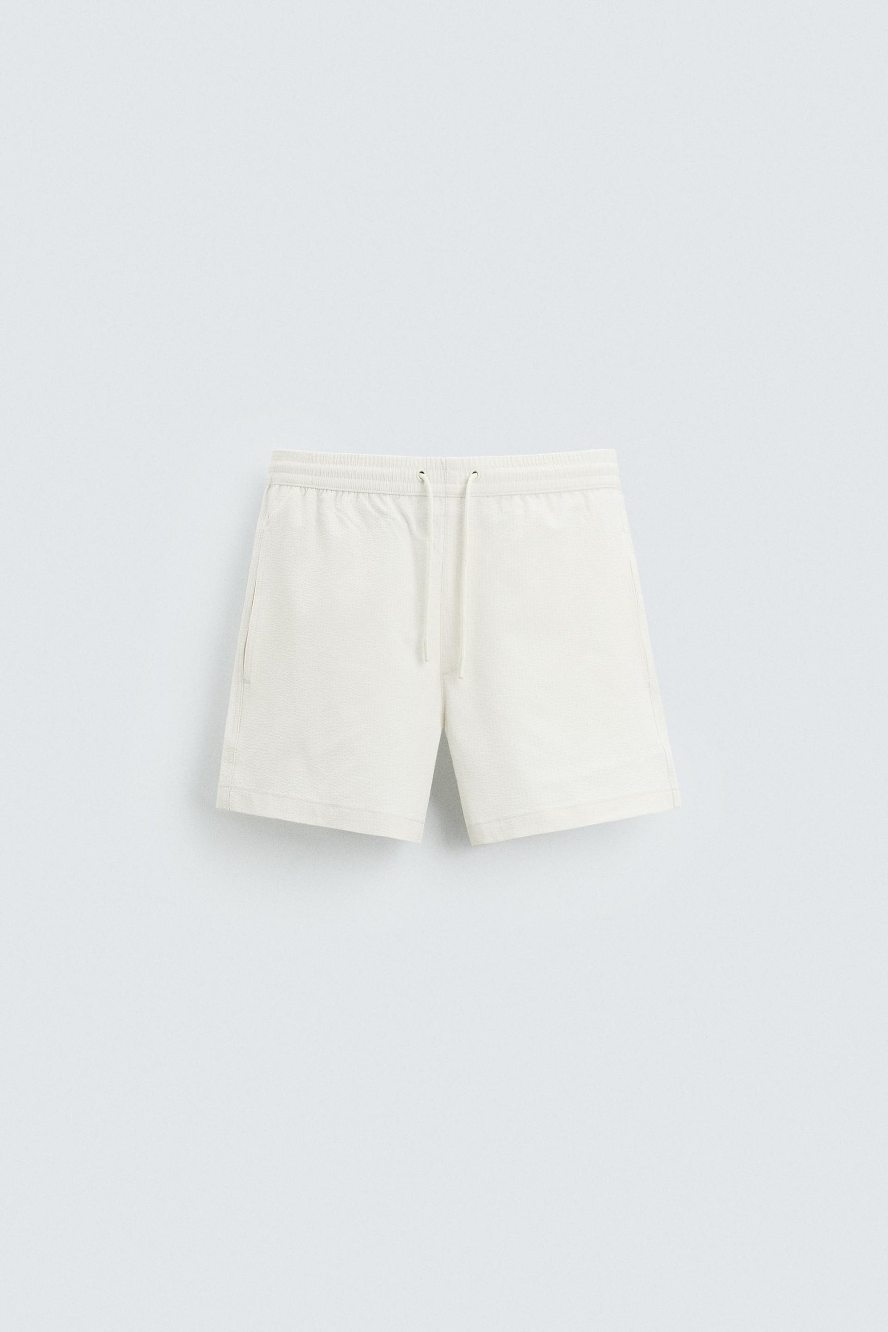 SEERSUCKER MID-LENGTH SWIMMING TRUNKS - Image 7