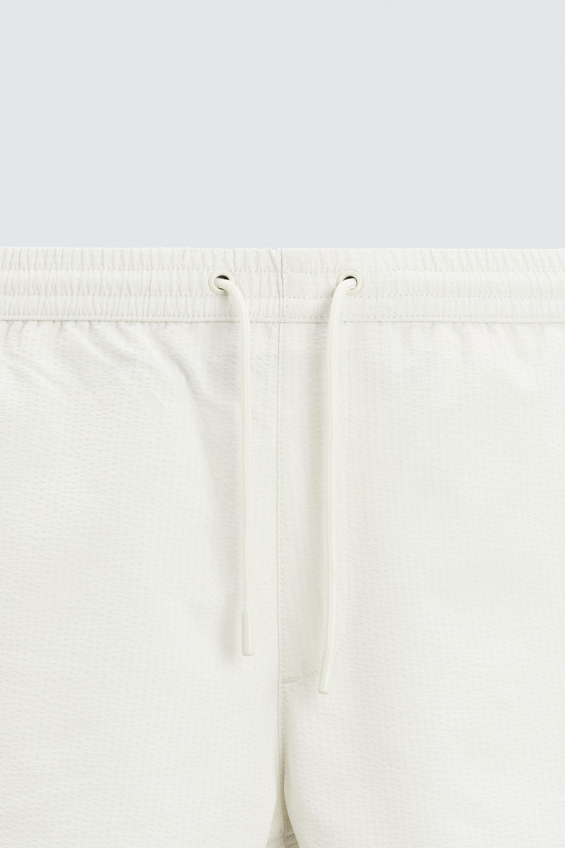 SEERSUCKER MID-LENGTH SWIMMING TRUNKS - Image 9