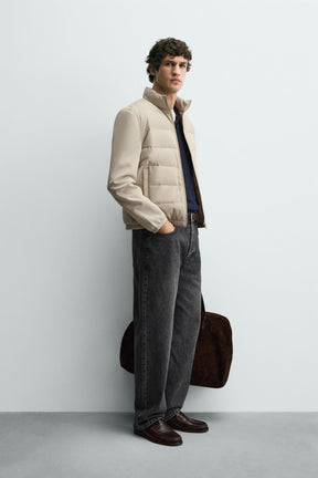 Kombinierte Steppjacke