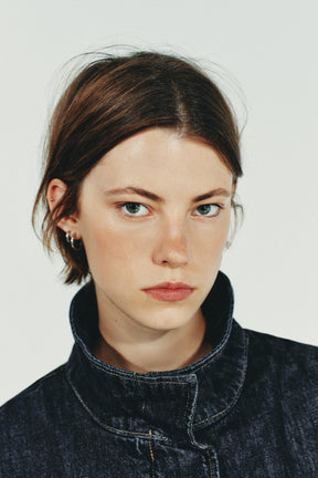 Jeansjacke mit Fledermausärmeln