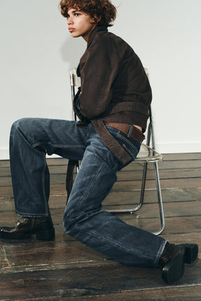 Baumwolljacke mit Gürtel