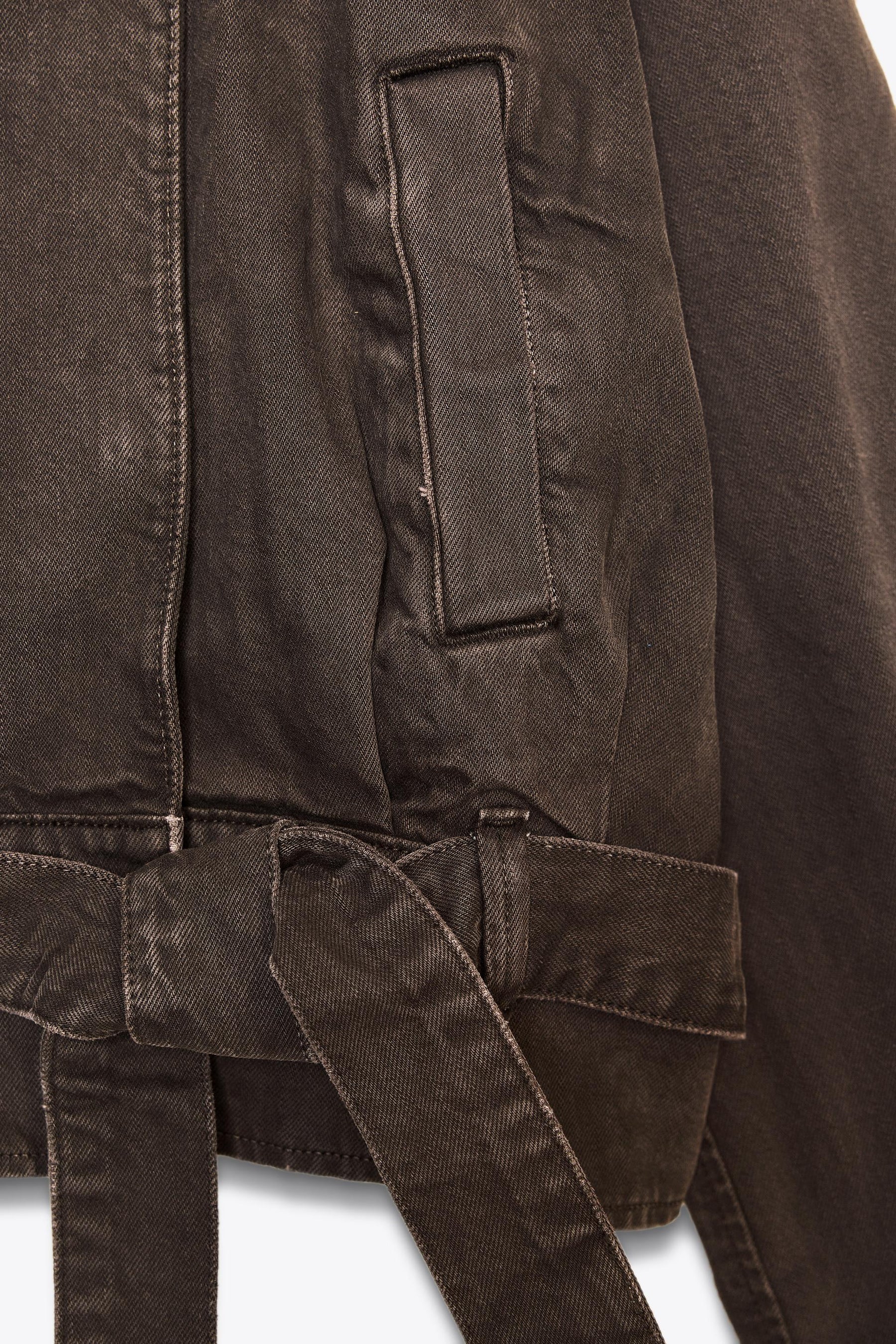 Baumwolljacke mit Gürtel