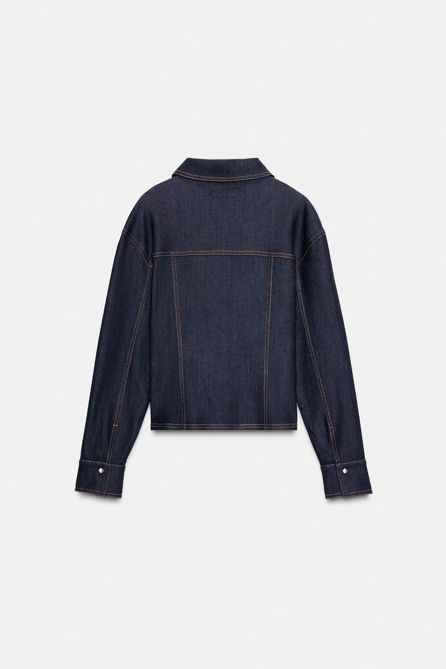 Taillierte Jeansjacke