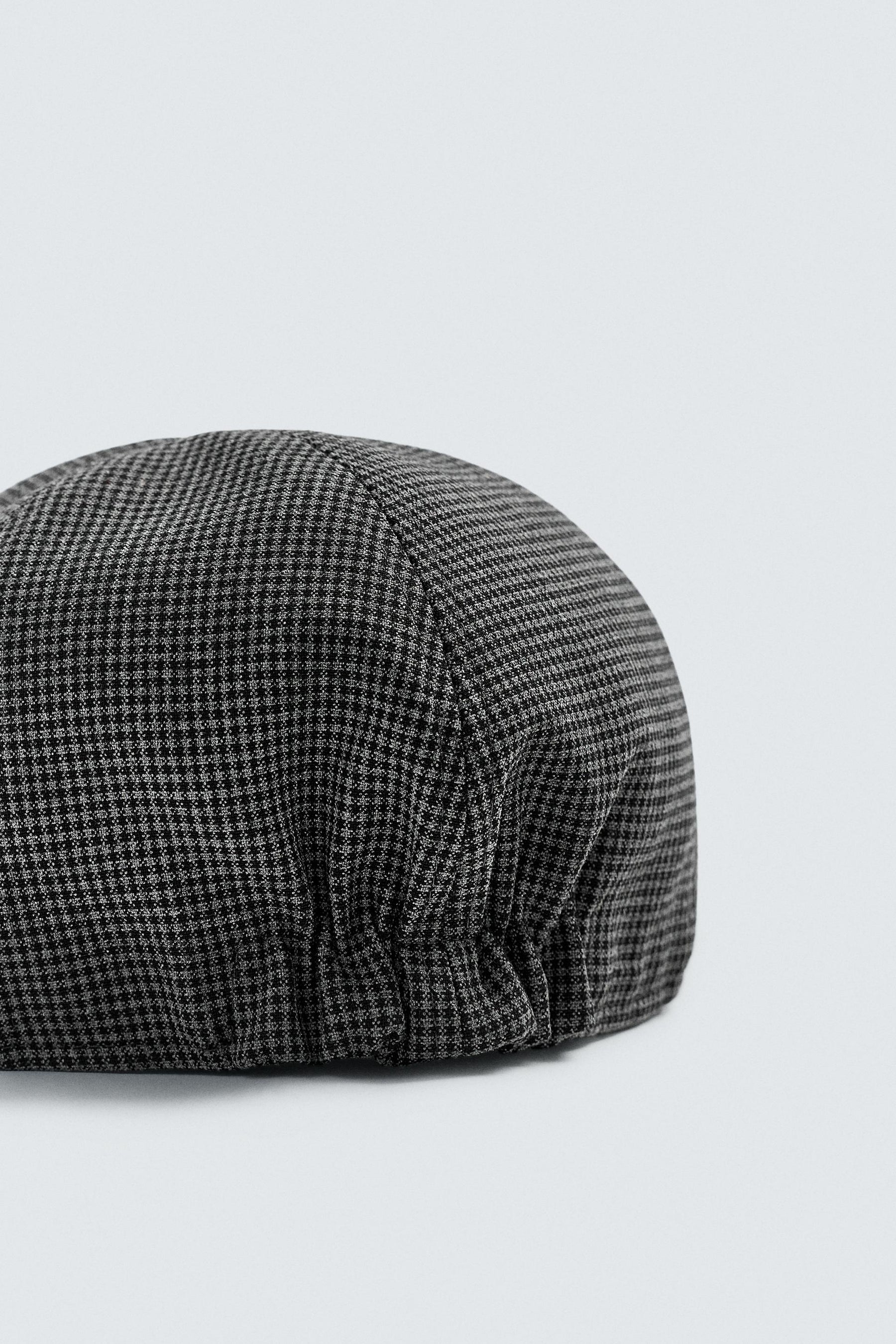 FLANNEL HOUNDSTOOTH BERET - Image 7