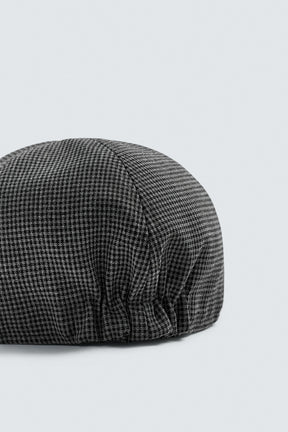 FLANNEL HOUNDSTOOTH BERET - Image 7
