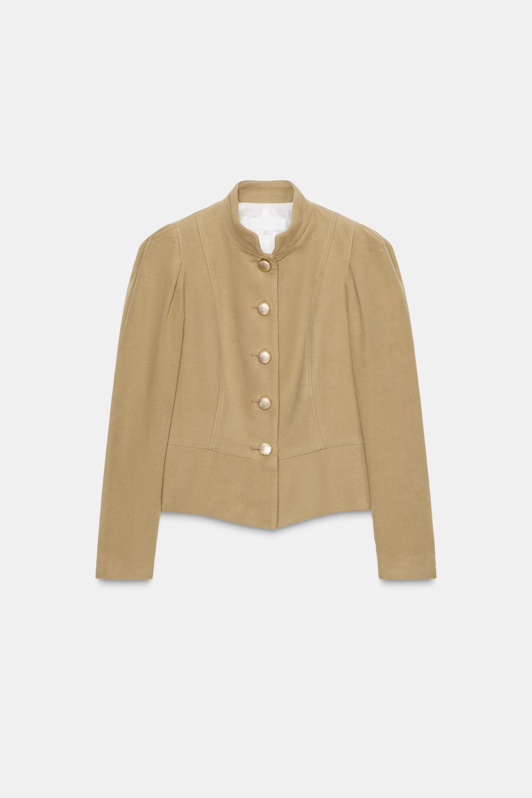 Puffärmel aus Wildlederimitat