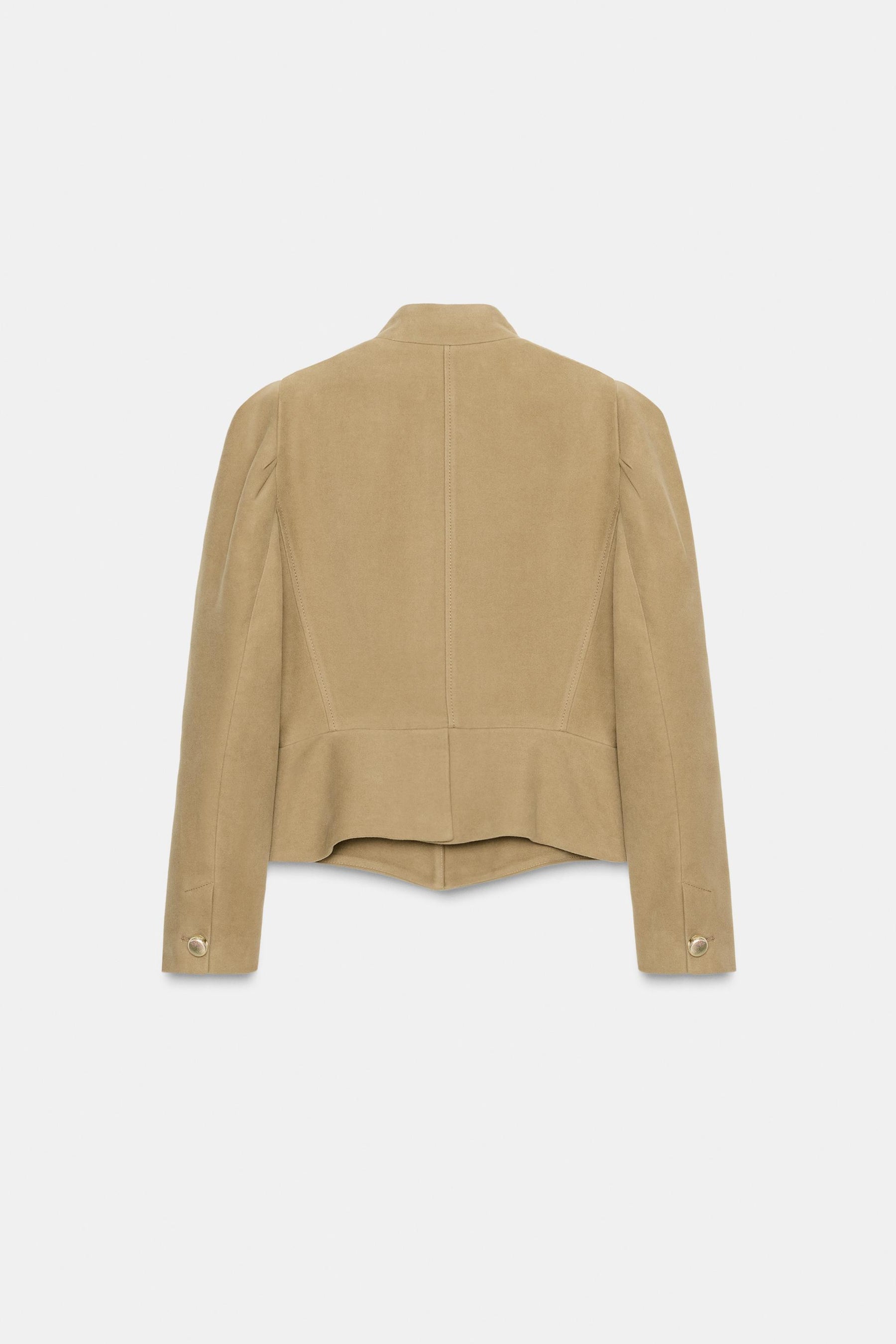 Puffärmel aus Wildlederimitat