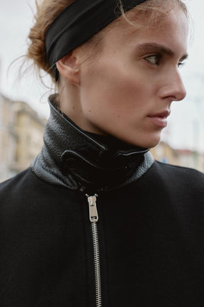 Bomberjacke aus Wolle