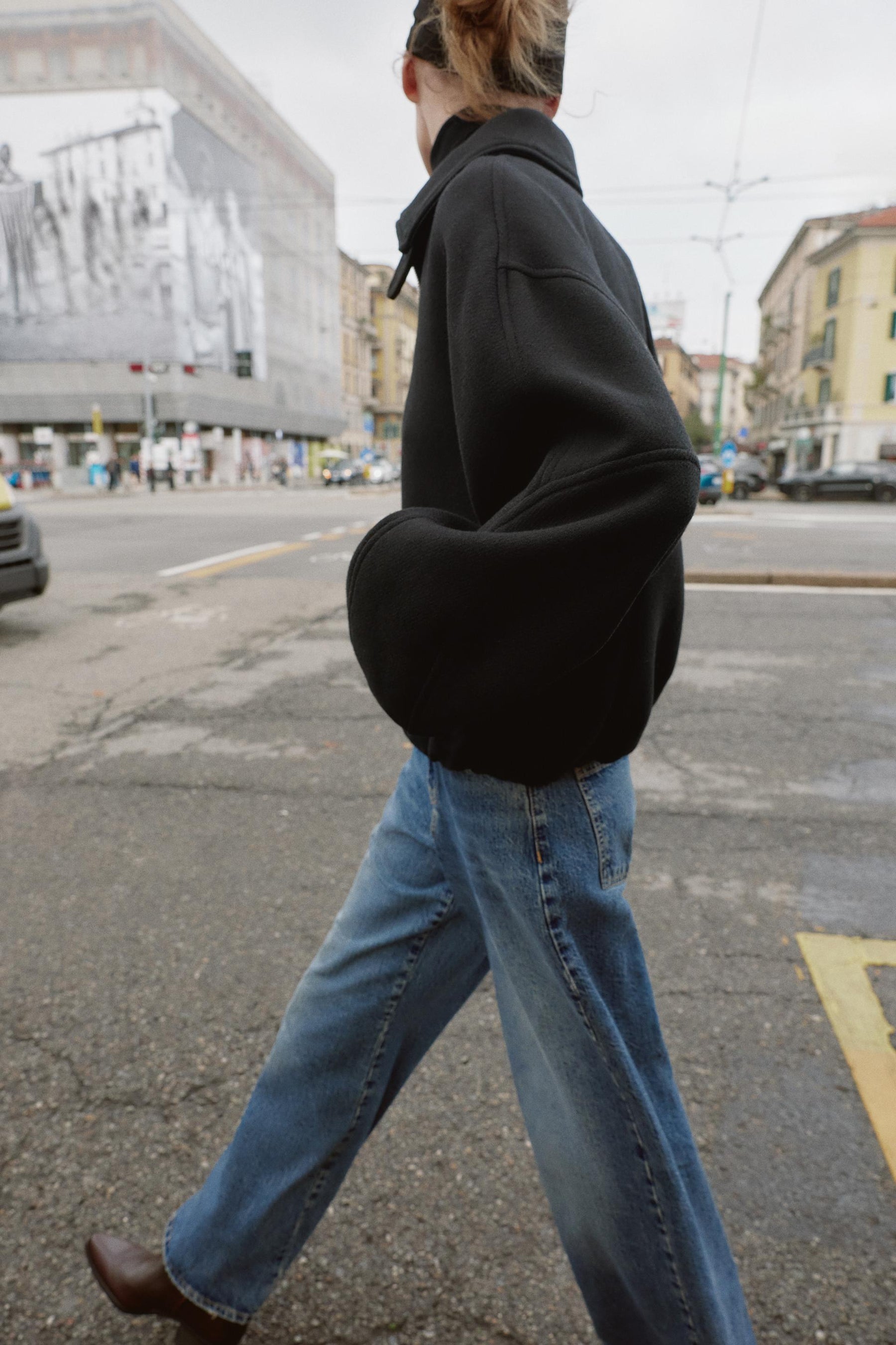 Bomberjacke aus Wolle