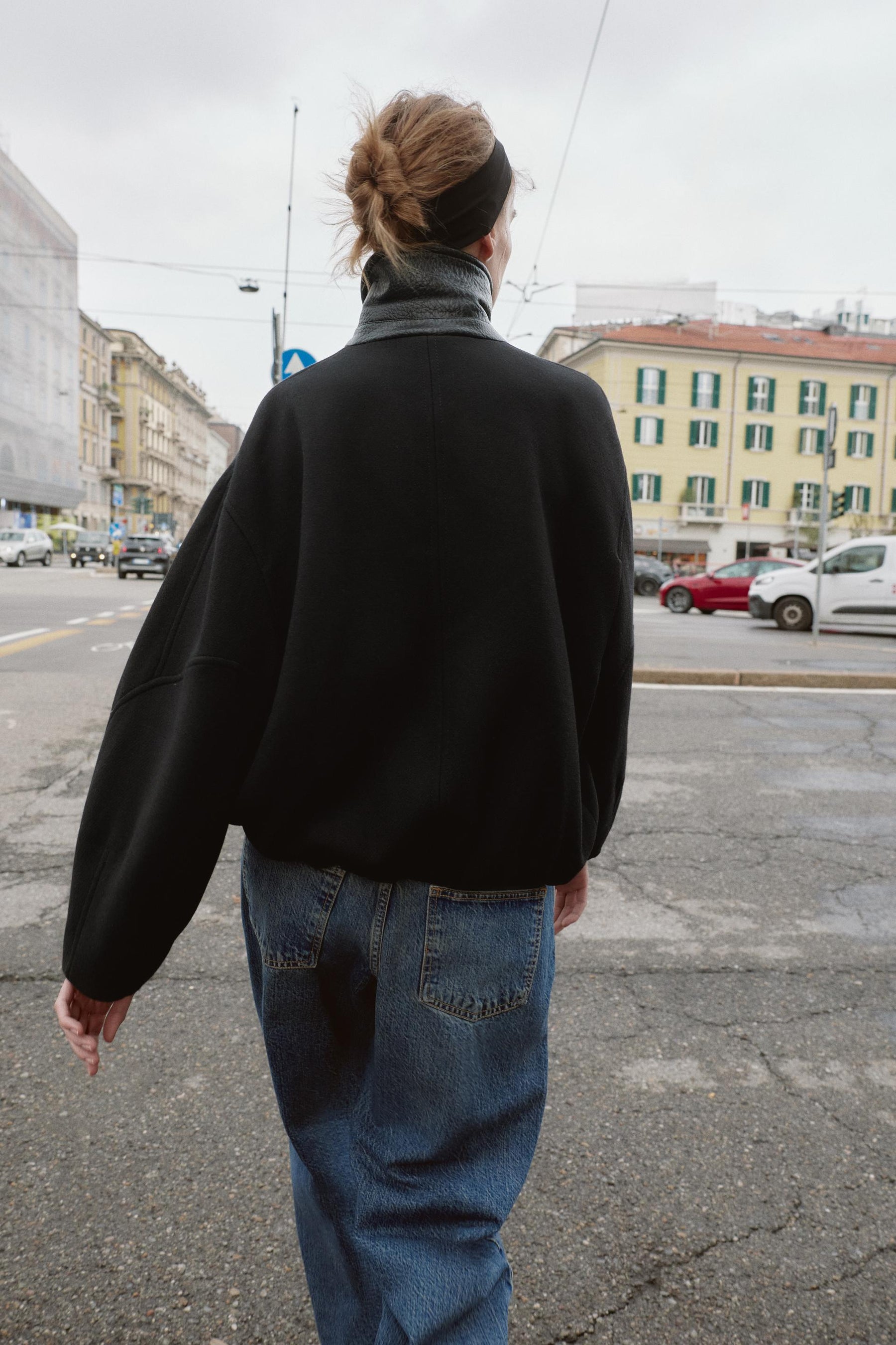 Bomberjacke aus Wolle