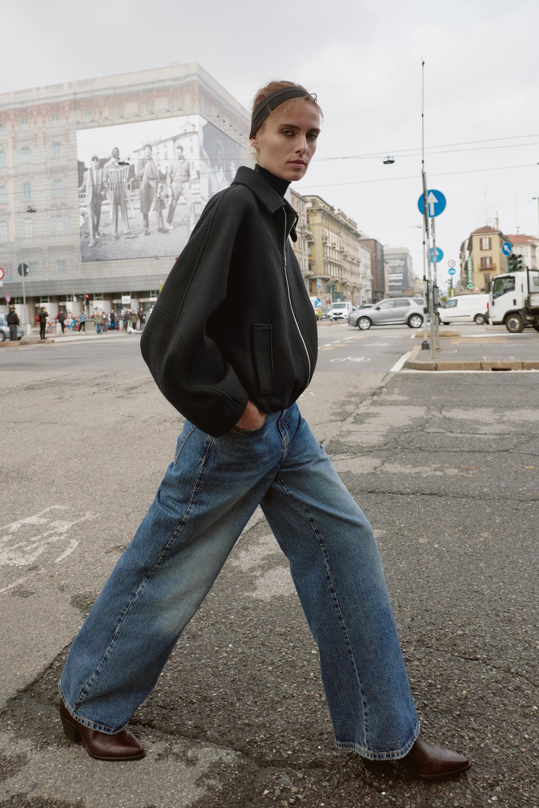 Bomberjacke aus Wolle