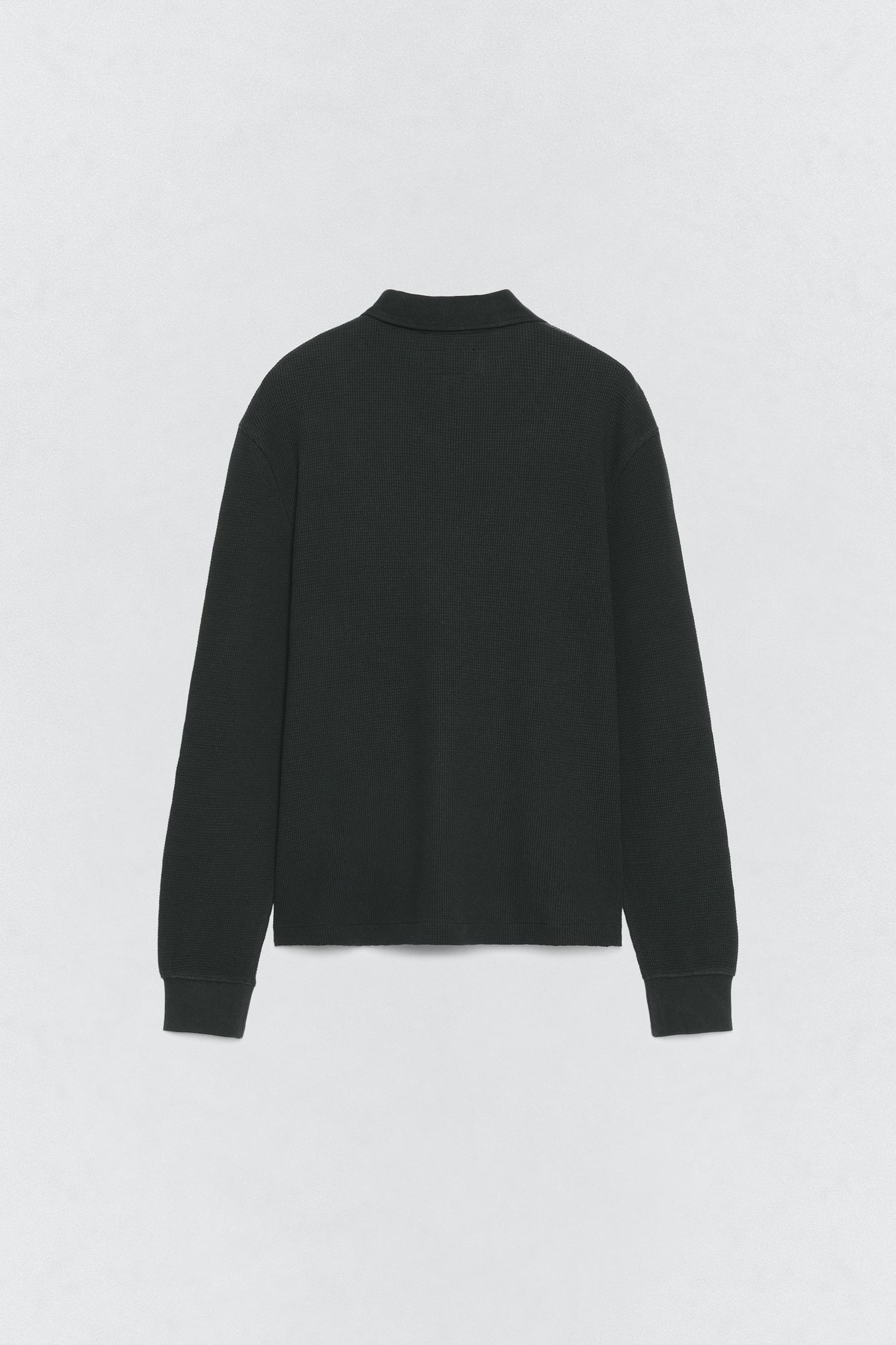 WAFFLE-KNIT TEXTURED POLO SHIRT SOSHIOTSUKI x - Image 1