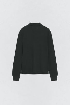 WAFFLE-KNIT TEXTURED POLO SHIRT SOSHIOTSUKI x - Image 1