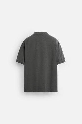 WASHED PIQUÉ POLO SHIRT - Image 7