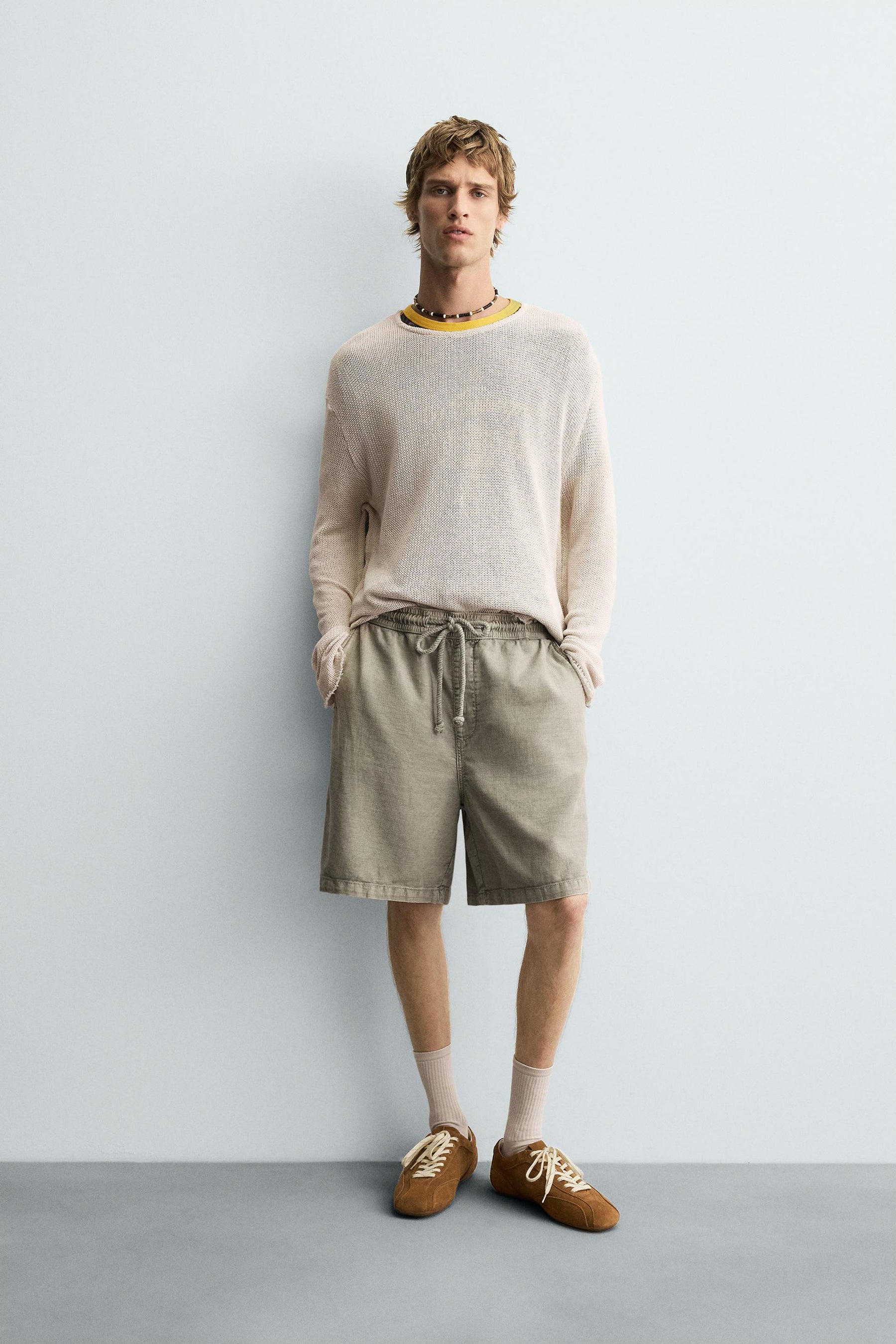 FADED RELAXED FIT BERMUDA SHORTS - Image 1