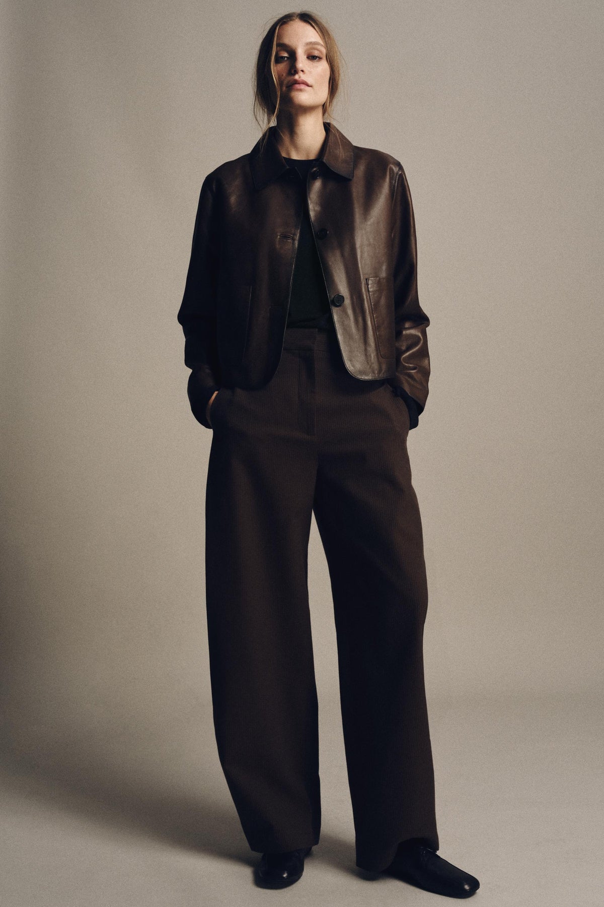 Gestreifte Ballonhose