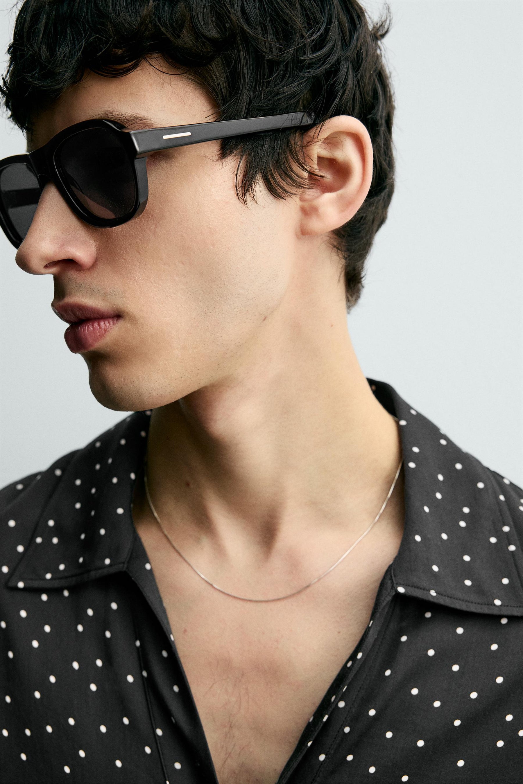 FLOWING POLKA DOT SHIRT - Image 4