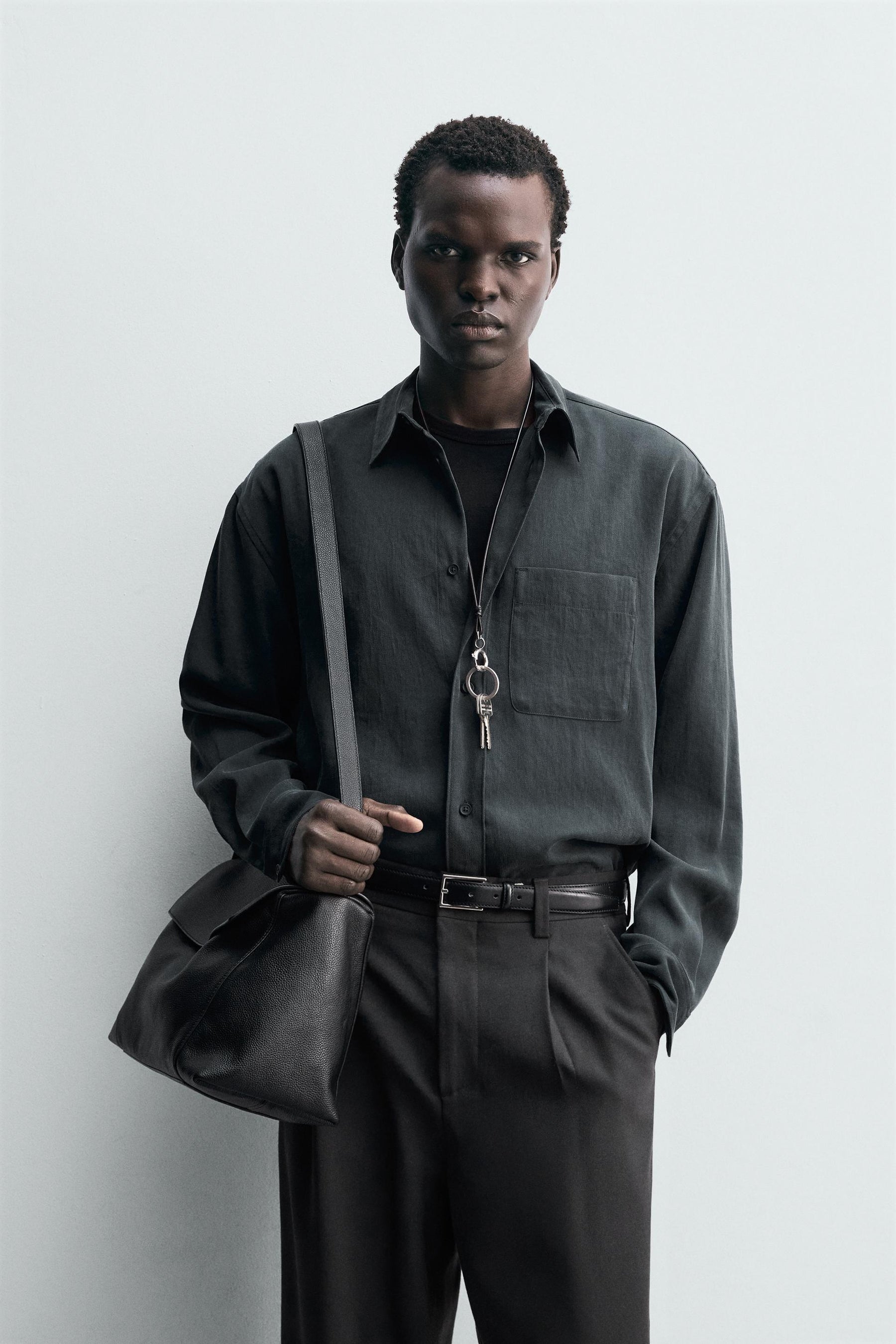 RELAXED FIT FLOWING SHIRT - Image 2