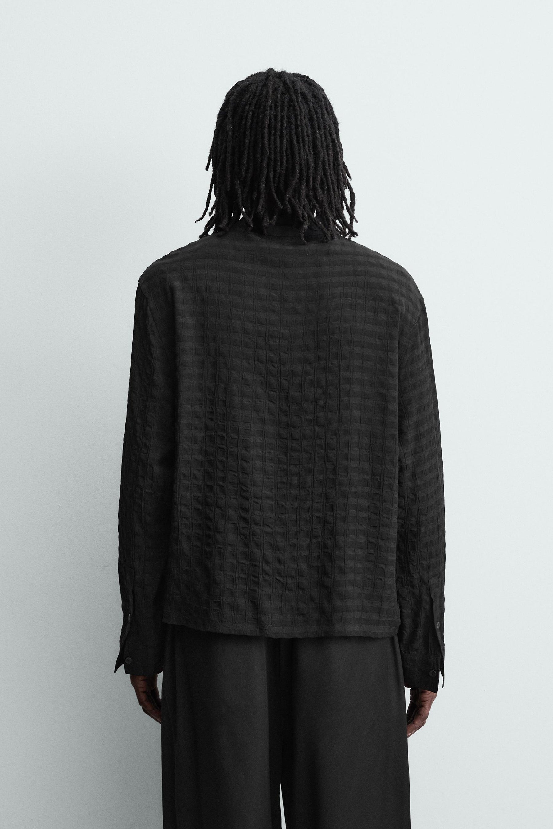 FLUID TEXTURED POLO SHIRT - Image 3