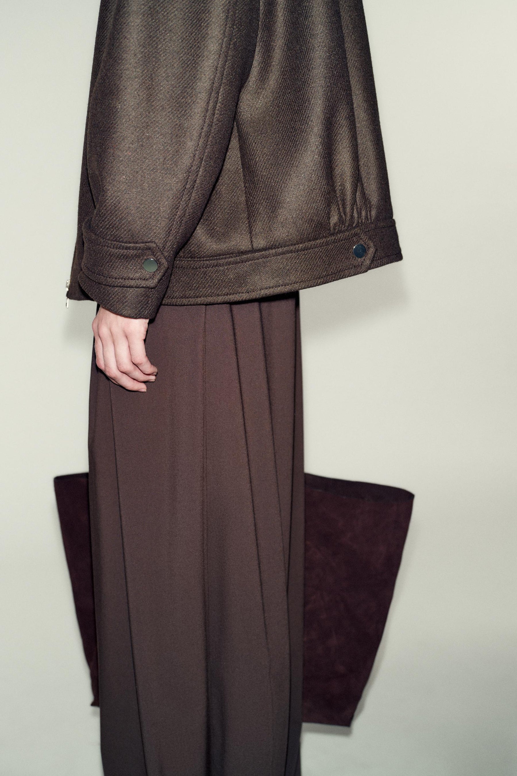 Bomberjacke aus Wollmischung