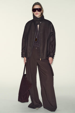 Bomberjacke aus Wollmischung