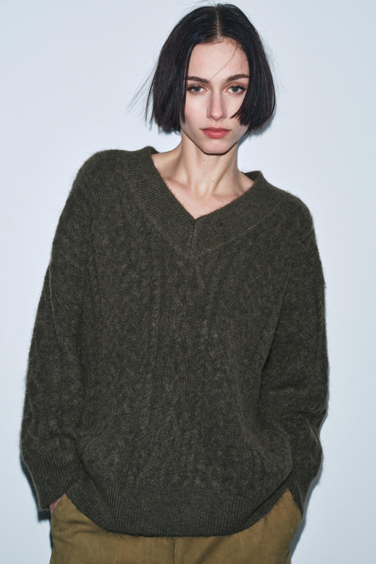Zopfstrickpullover