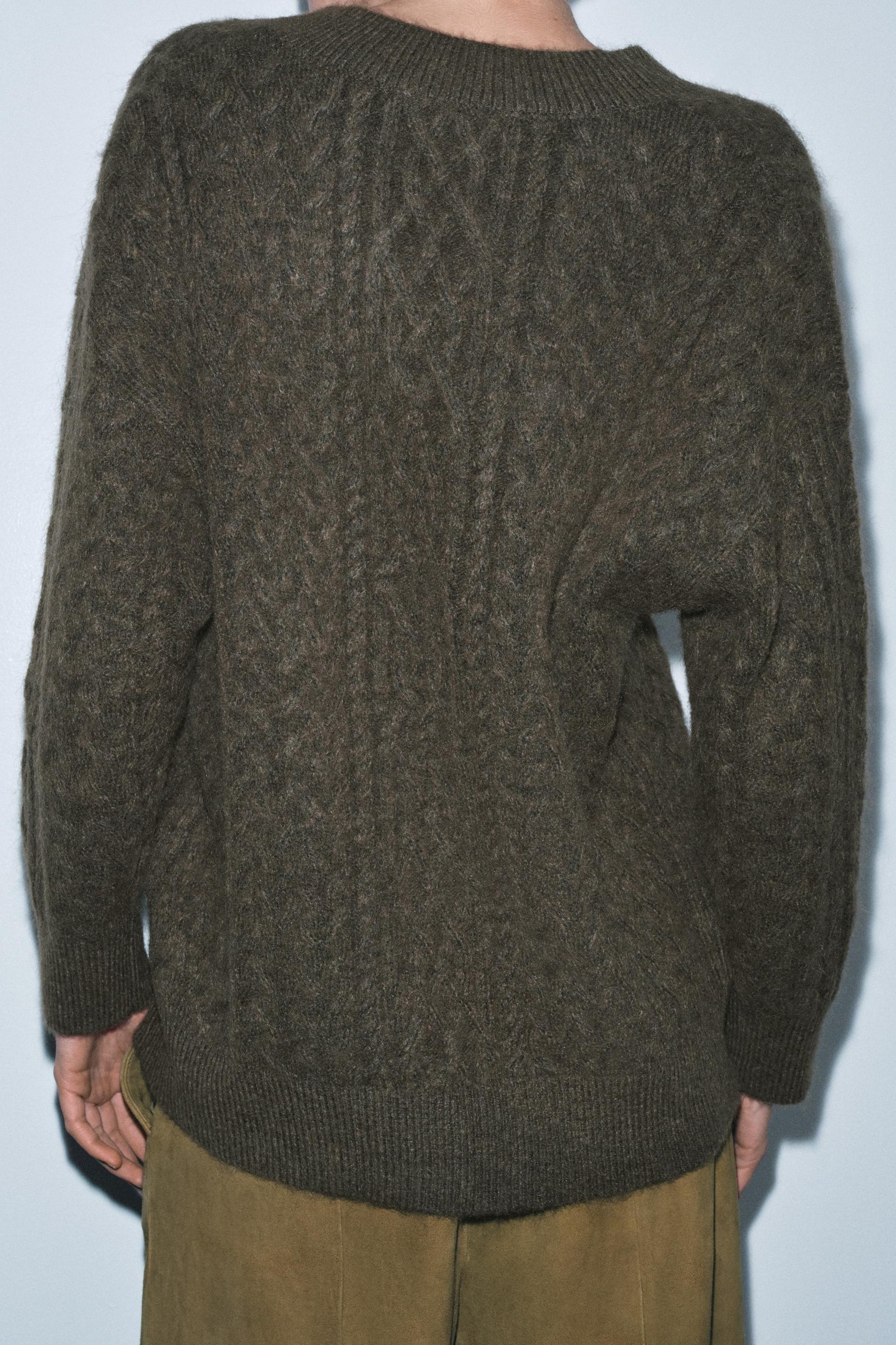 Zopfstrickpullover
